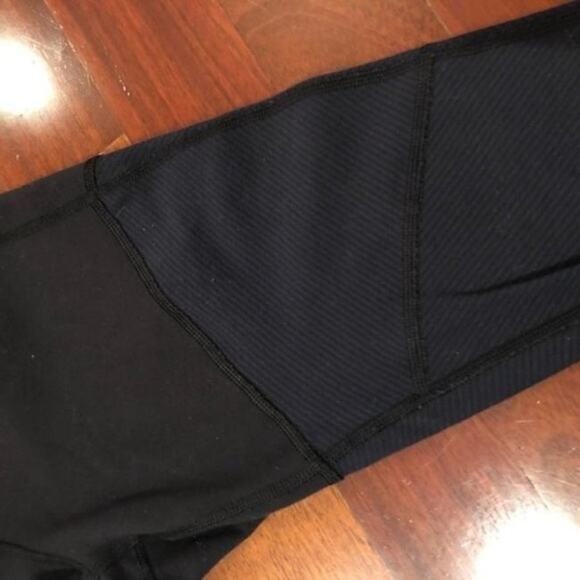 Lululemon Wunder Under Leggings Navy Black Stripe - Picture 7 of 7